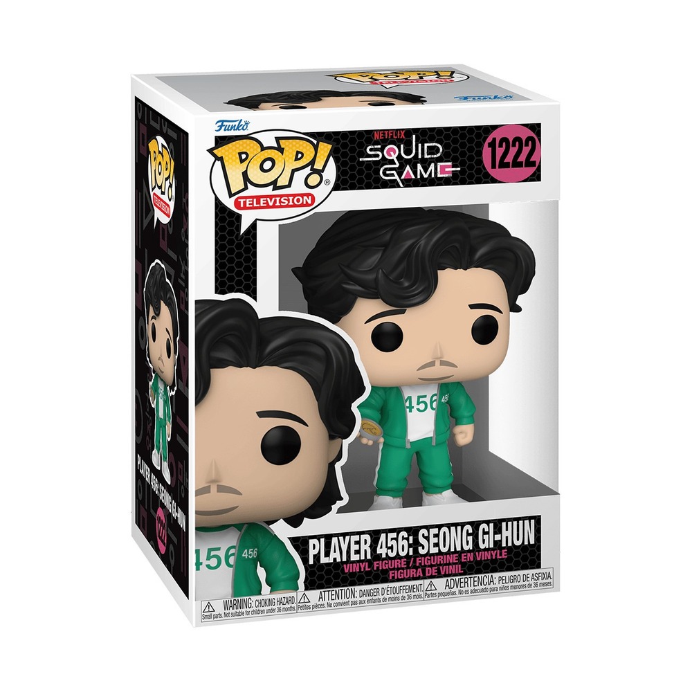 Funko Pop Vinyl Player 456 Seong Gi-Hun 1222 Squid Game Figure